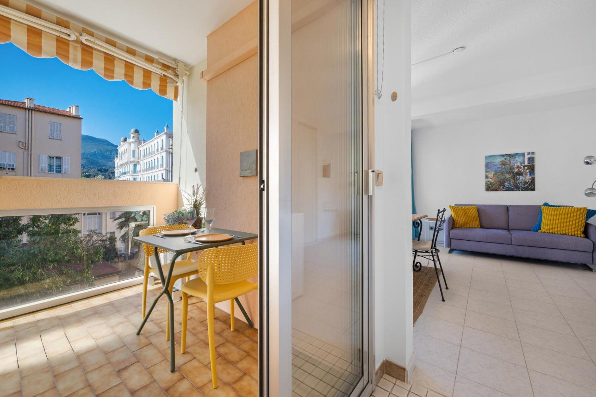 "Charmant Studio" Plein Centre, Calme, Terrasse Ментона Экстерьер фото